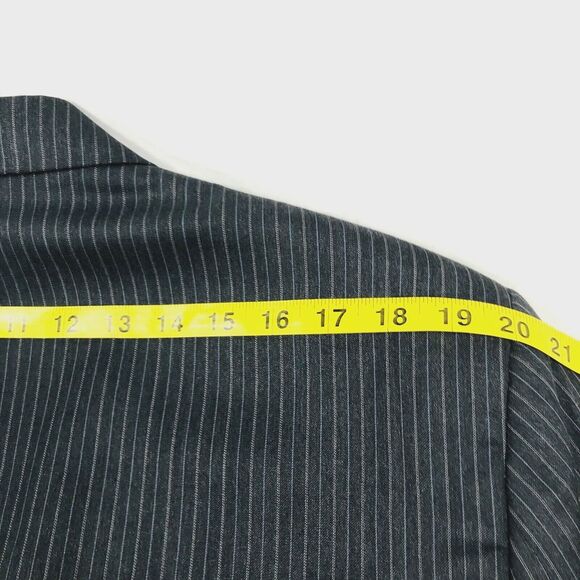 Hart Schaffner Marx Suit Wool Gold Trumpeter 44 S Stripe Gray 39 x 30 Pants  USA - Picture 11 of 16